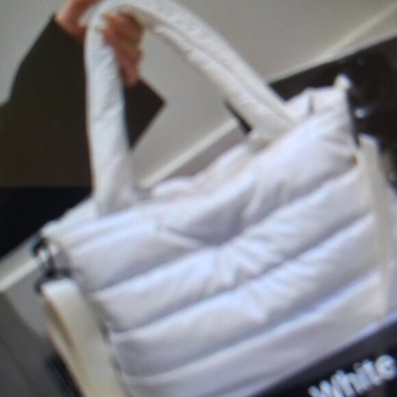 Handbags - white puffy Stylish Women's Bag